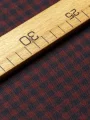 Bordo-Lacivert Ekose Gabardin