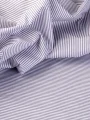 Dumanlı Lila Çizgili Desenli Poplin Kumaş