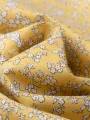 Limon Sarısı Çıtır Çiçek Desen Poplin Kumaş