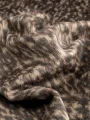 Leopar Desenli İpek Yün Kaşmir