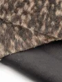Leopar Desenli İpek Yün Kaşmir