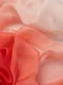 Kırmızı Degrade İpek Şifon