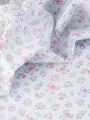 Mavi-Fiyonk Desenli Poplin Kumaş