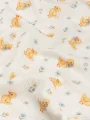 Ördek-Çiçek Desen Bebek Müslin