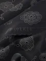 Siyah Dantel Desen İpeker Fisto Cupro