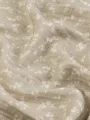 Vizon-Krem Çıtır Çiçek Desen Bebek Müslin