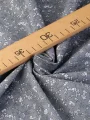Antrasit Çıtır Çiçek Desen Poplin Kumaş