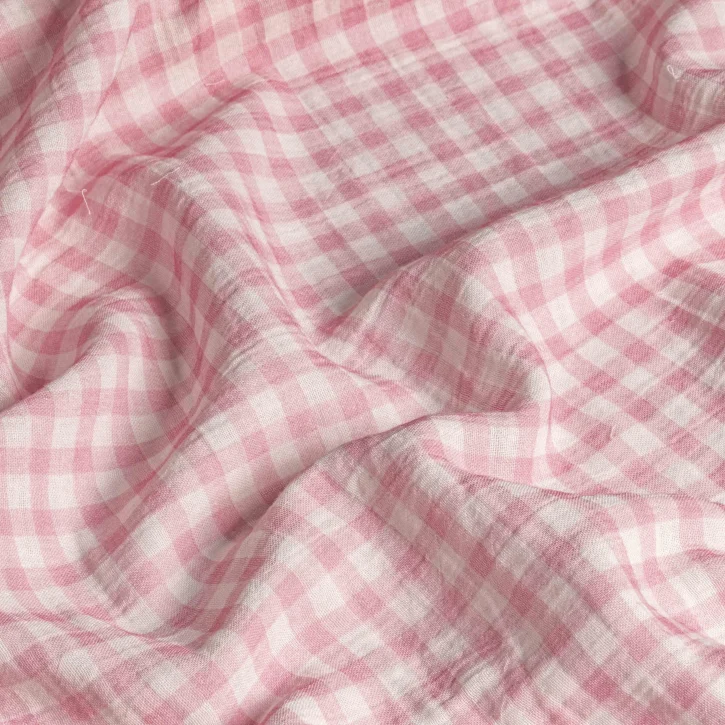 Pembe Kareli Bebek Müslin