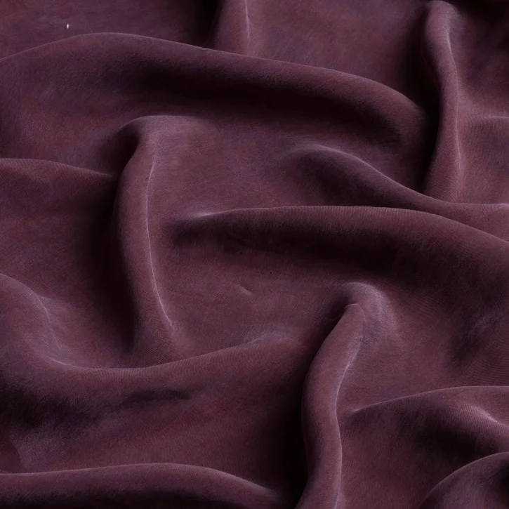 Bordo Rengi İpeker Cupro Kumaş