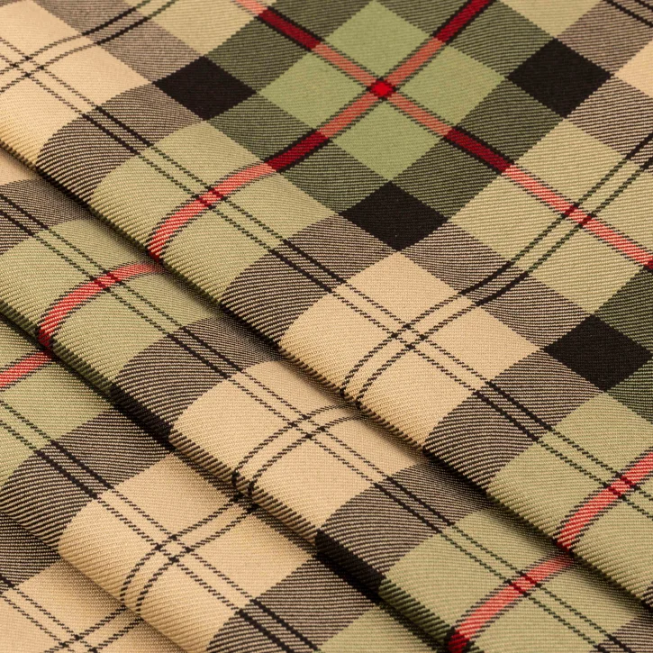 Haki-Siyah Ekose Gabardin