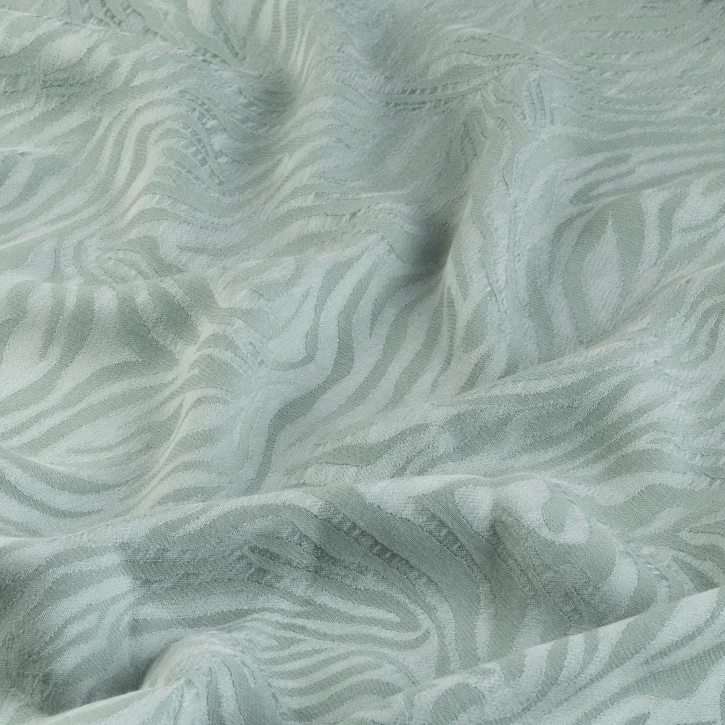 Mint Yeşili Jakar Cupro Kumaş