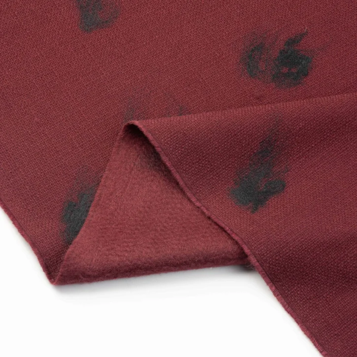 Bordo-Siyah Ponçik Buklet Kaşe