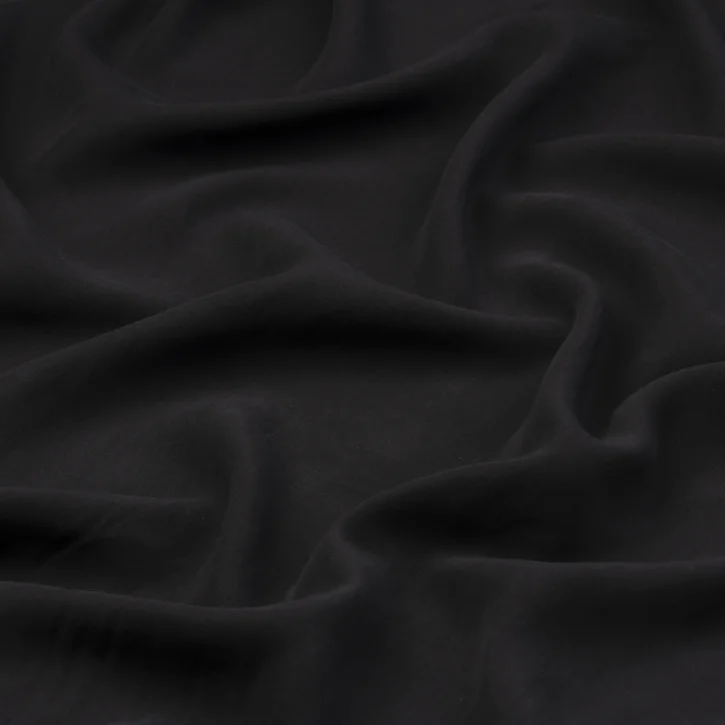 Siyah İpeker Tencel Kumaş