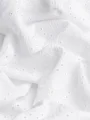 Beyaz Nakışlı Fisto Kumaş