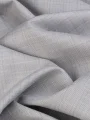 Flam Gabardin Buz Çizgili Gri Kumaş