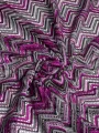 Fușya Gri Zigzag Missoni Kumaș