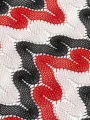 Kırmızı-Siyah Missoni Kumaș