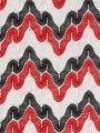 Kırmızı-Siyah Missoni Kumaș
