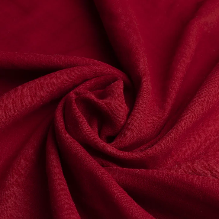 Bordo Müslin Kumaş