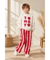 Çocuk Çantalı 3’lü Takım %100 Pamuk Sweatshirt Pantolon Çanta 2-10 Yaş