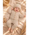 Bebek Triko 3’lü Takım %100 Pamuk Örgü Set 3-18 Ay
