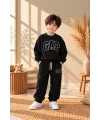 %100 Pamuk 3 İplik Erkek Çocuk 2’li Eşofman Takımı – Sweatshirt & Eşofman Altı | 3-10 Yaş