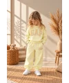 %100 Pamuk Kız Çocuk 2’li 3 İplik Takım – Sweatshirt & Eşofman Altı | 3-10 Yaş
