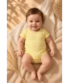 %100 Pamuk Bebek Çıtçıtlı Body – Kısa Kollu Bebek Zıbın