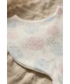 Aura Pastel Pointelle 3lü Bebek Seti - %100 Pamuklu Nefes Alan Örme Kumaş, Bandana Önlük, Çıtçıtlı Mama Önlüğü Ve Fiyonk Saç Bandı