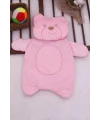 Ayıcık Nakışlı Yastıklı Welsoft Bebek Alt Açma Seti - Pembe
