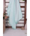 Biyeli Unisex Bebek Nohut Battaniye 80*80 Cm - Turkuaz