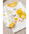 Civciv Desenli % 100 Pamuk Unisex Pijama Takımı