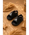 Çocuk Cırt Cırtlı Sandalet Siyah (21-30 Numara)