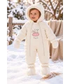 Kız Bebek Welsoft Astarlı Astronot Tulum Eldiven Patik 3’lü Set