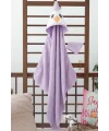 Penguen Nakışlı Unisex Şapka Ve Keseli Bebek Banyo Havlusu