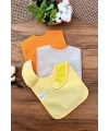 Pratik 3lü Sıvı Geçirmez Bebek Mama Önlüğü 0-18 Ay