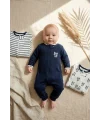 Premium %100 Pamuklu Panda Figürlü Bebek Tulum 3lü Set - Çene Korumalı Fermuarlı Yumuşak Doku