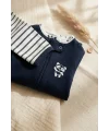 Premium %100 Pamuklu Panda Figürlü Bebek Tulum 3lü Set - Çene Korumalı Fermuarlı Yumuşak Doku