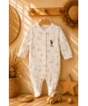 U.S. Polo Assn. Orijinal Unisex Bebek Patikli Tulum %100 Pamuk 0-9 Ay