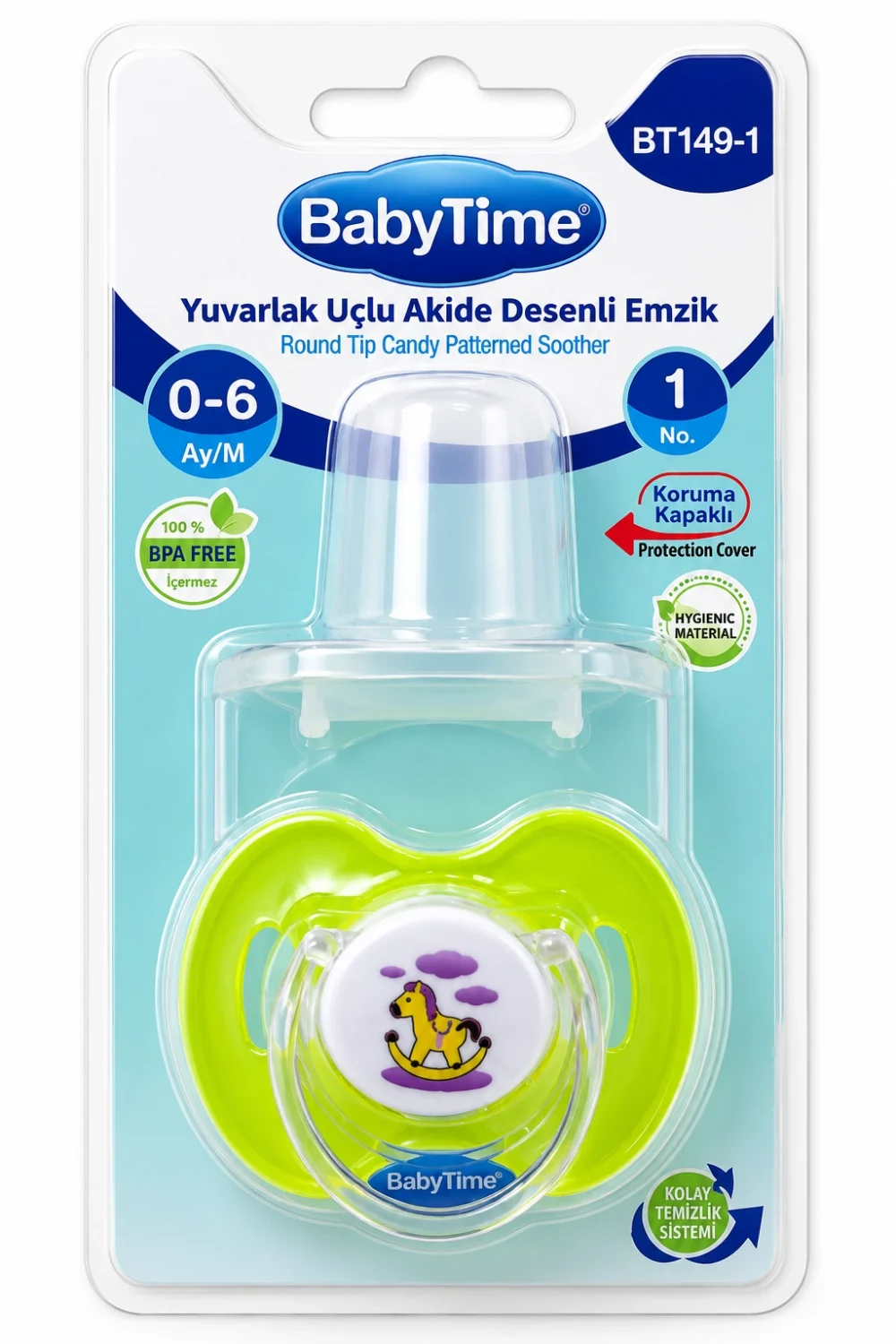 BabyTime Bebek Emziği Modelleri – 0-6 Ay, 6-18 Ay ve 18+ Ay BPA İçermez Emzik