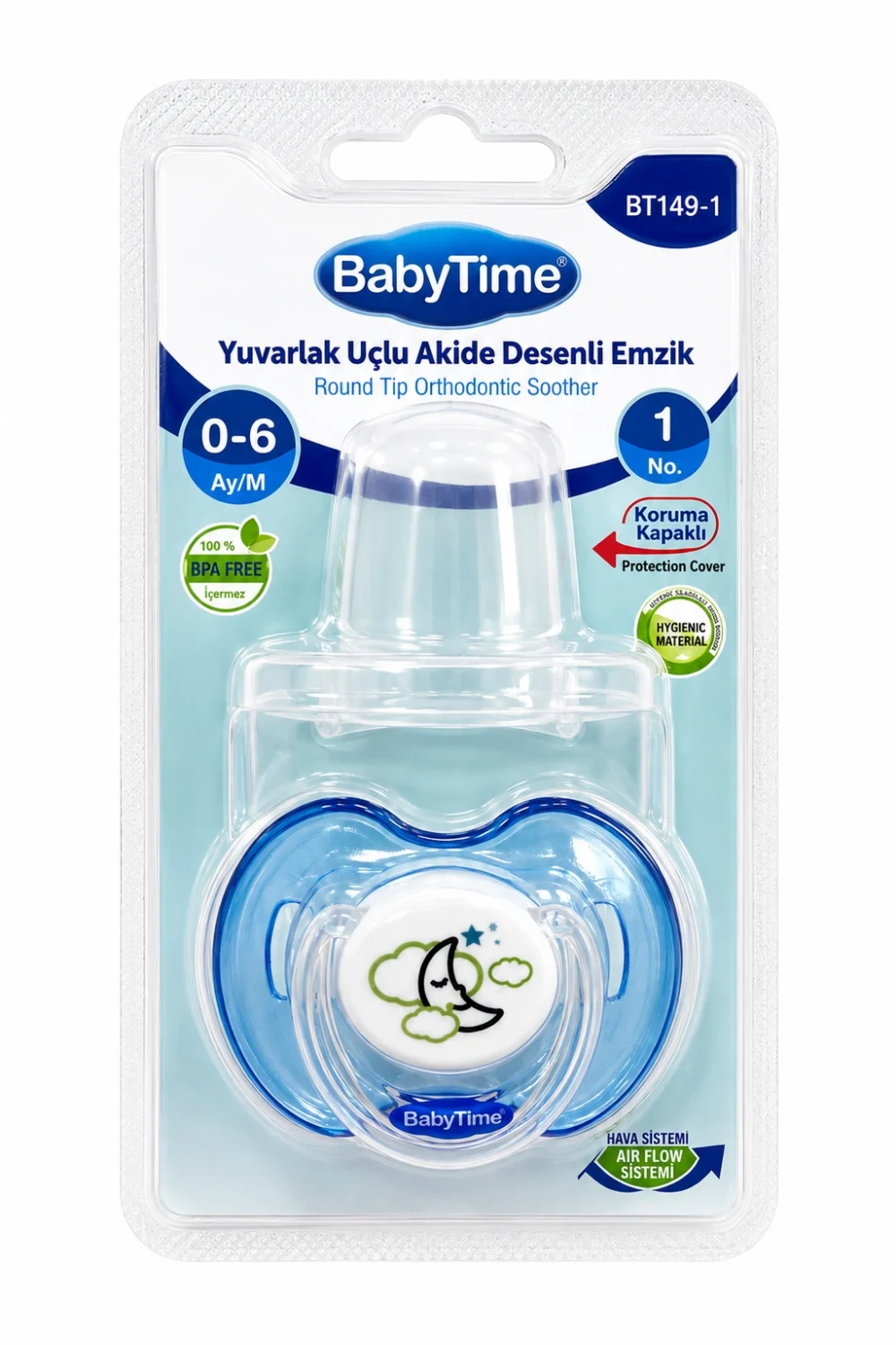 BabyTime Bebek Emziği Modelleri – 0-6 Ay, 6-18 Ay ve 18+ Ay BPA İçermez Emzik
