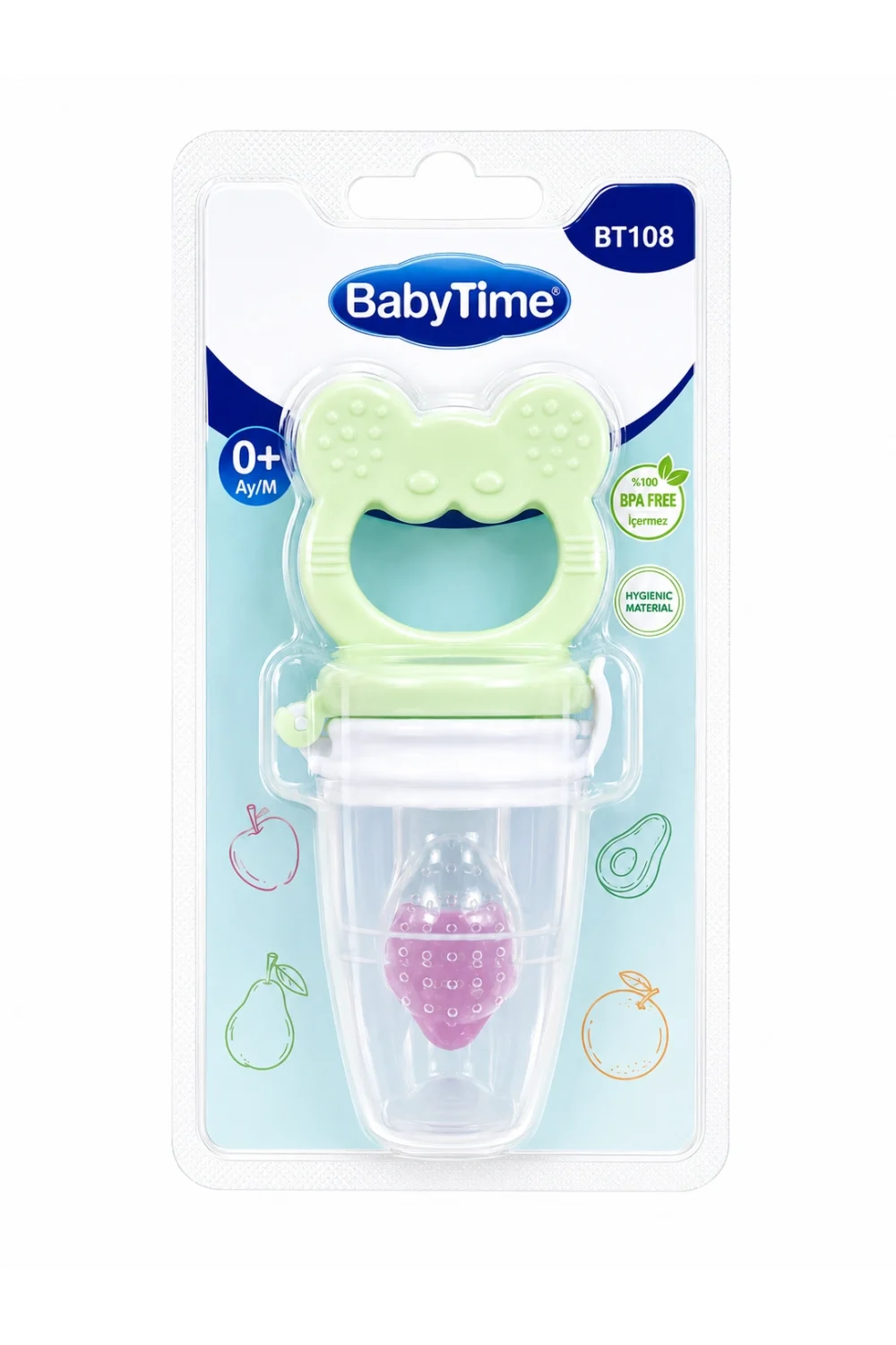 BabyTime BT108 Meyve Süzgeci – Bebek Meyve Sebze Besleyici