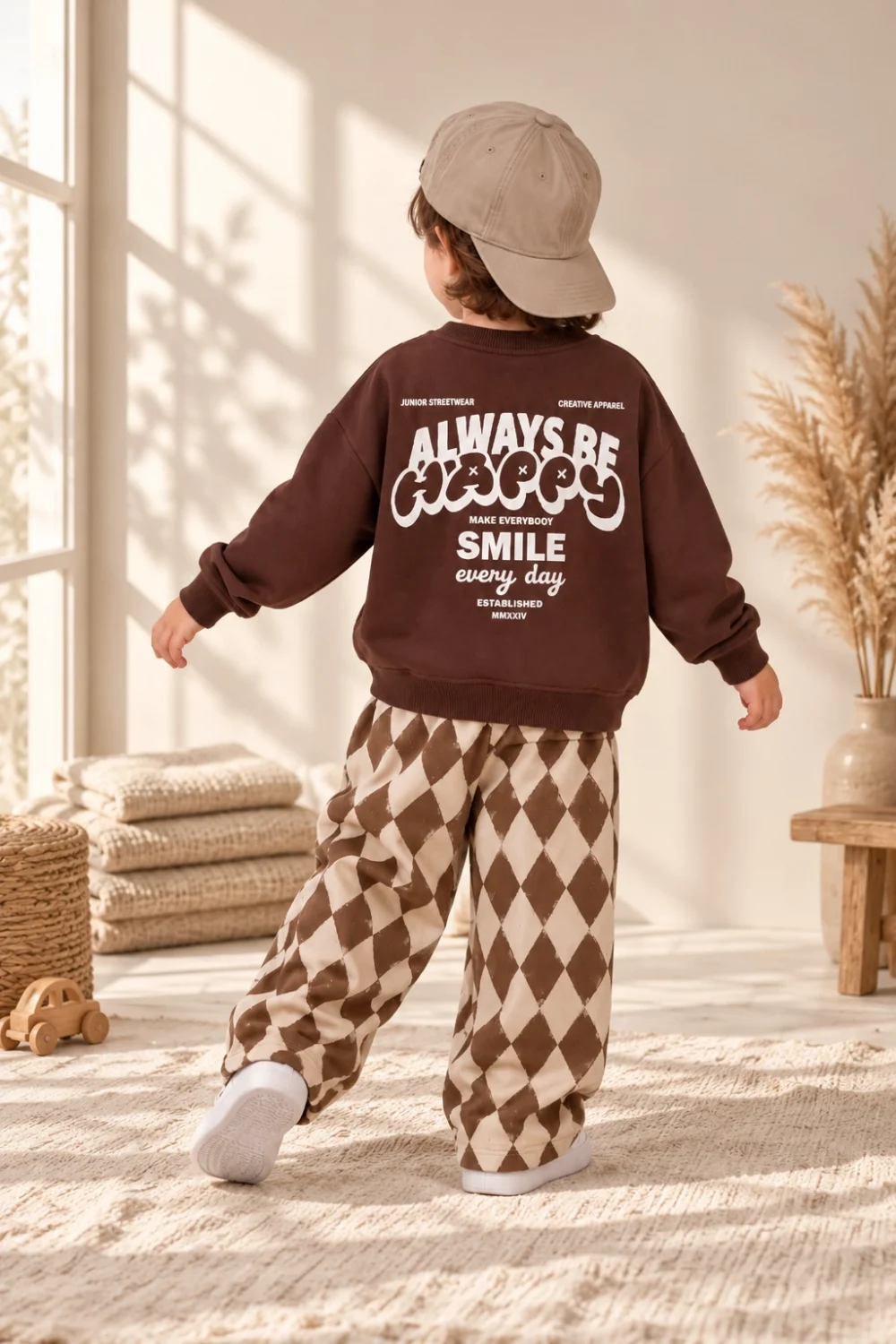 Erkek Çocuk 3 İplik %100 Pamuk Sweatshirt ve Pantolon 2’li Takım 2-10 Yaş