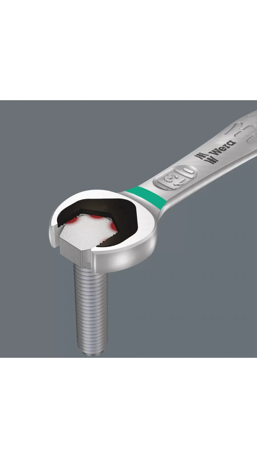 Wera 6000 Joker Açık Ağız Cırcırlı Kombine Anahtar, 11 x 165 mm