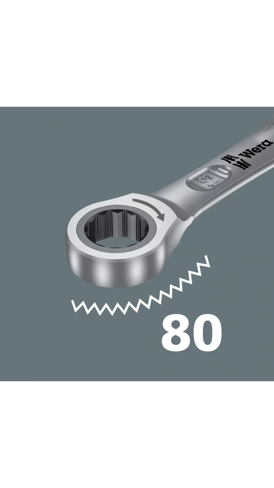 Wera 6000 Joker Açık Ağız Cırcırlı Kombine Anahtar, 11 x 165 mm
