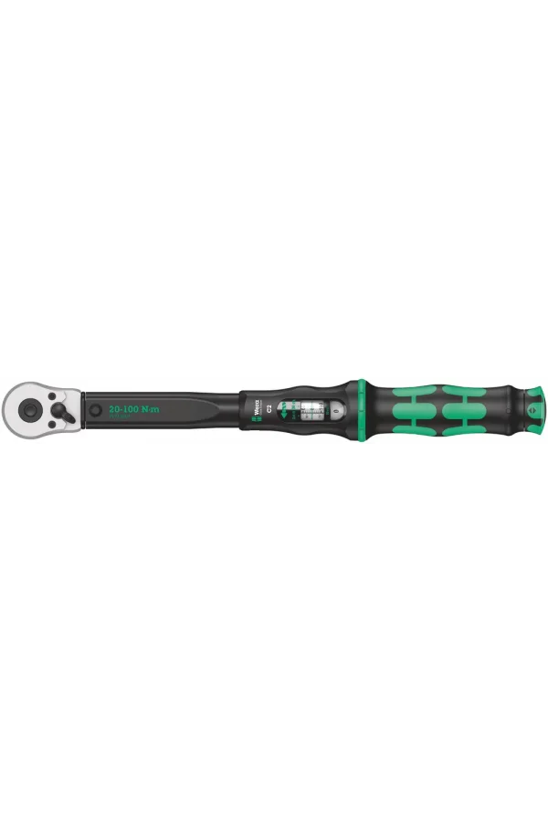 Wera Click-Torque C 2 Yön Mandallı Cırcırlı Tork Anahtarı, 20-100 Nm, 1/2 x 20-100 Nm