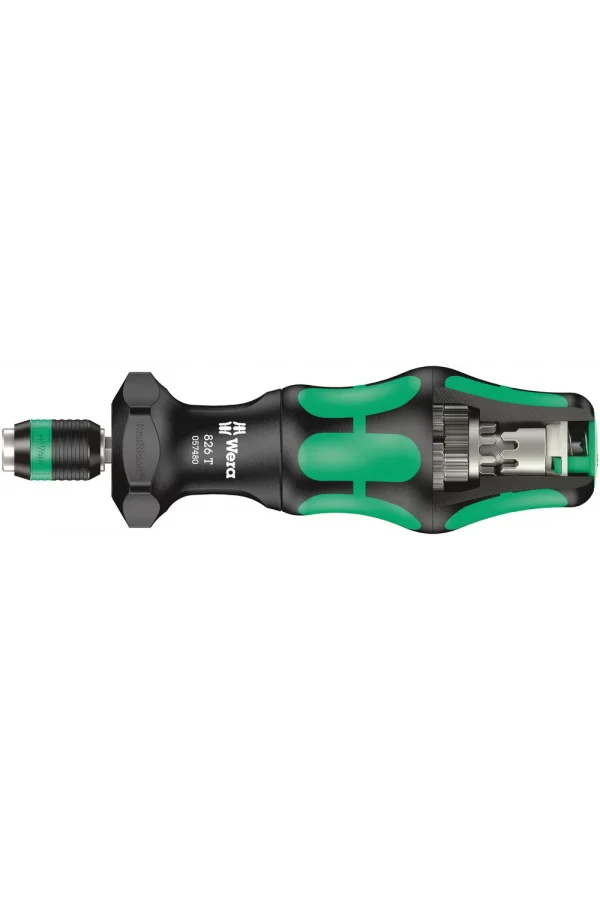 Wera 826 T Kraftform Turbo Bits Tutuculu Tornavida, Rapidaptor Hızlı Uç Değiştirme Mandrenli, 1/4 x 146 mm