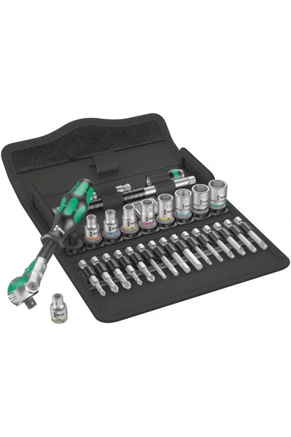 Wera 8100 SA 6 Zyklop Speed Cırcır Seti, 1/4 Sürücülü, metrik