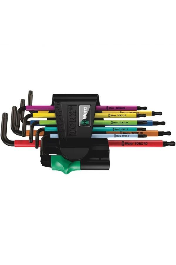 Wera 967/9 TX BO Renkli 1 Allen Anahtar Set, BlackLaser