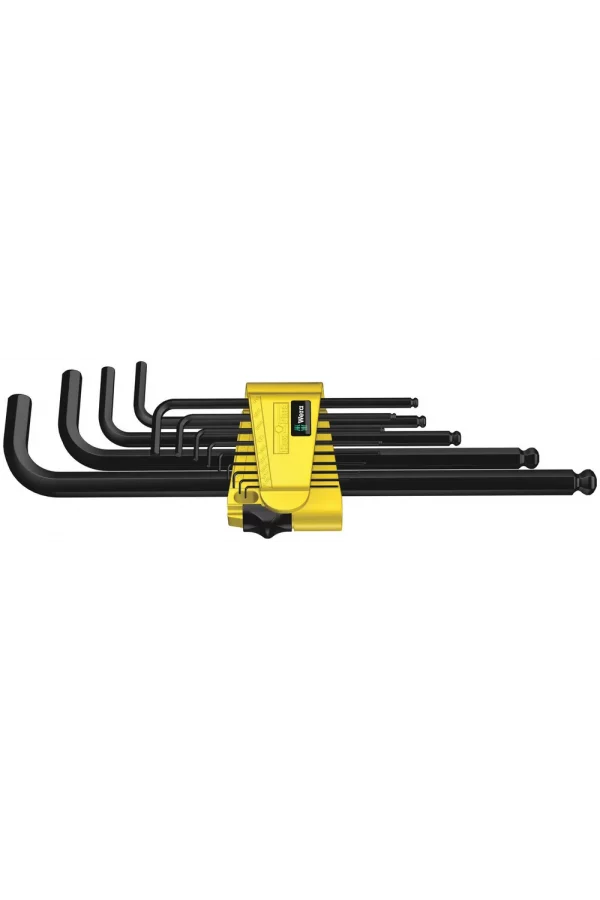 Wera 950/13 Hex-Plus Emperyal 1 Allen Anahtar Set, inç, BlackLaser
